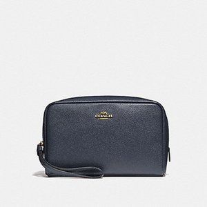 COACH F24797 BOXY COSMETIC CASE IN MIDNIGHT/GOLD